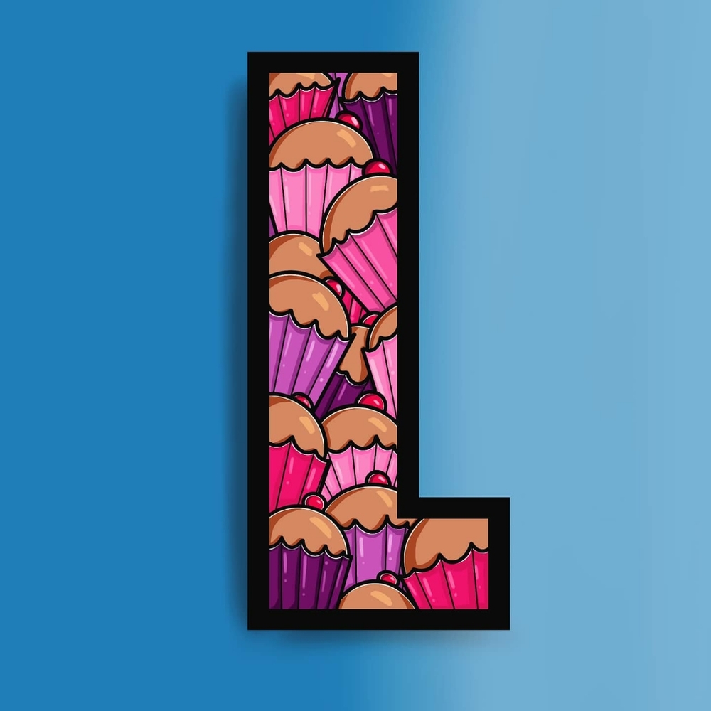 Wall art, art print, cupcake art print